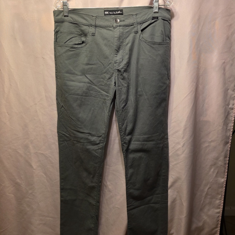 Travis Mathew Men's Greenish/Gray Pants 32 Waist (Matt #54)